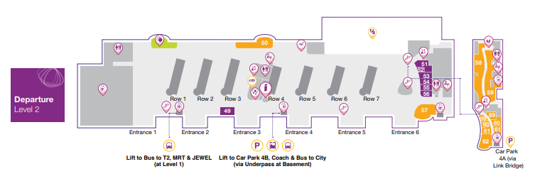 Terminal 4 departure map